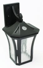 AFX Lighting, Inc. SATW091508L30ENBK - Stratford - Wall Sconce - Black Finish - Clear Crackle Glass