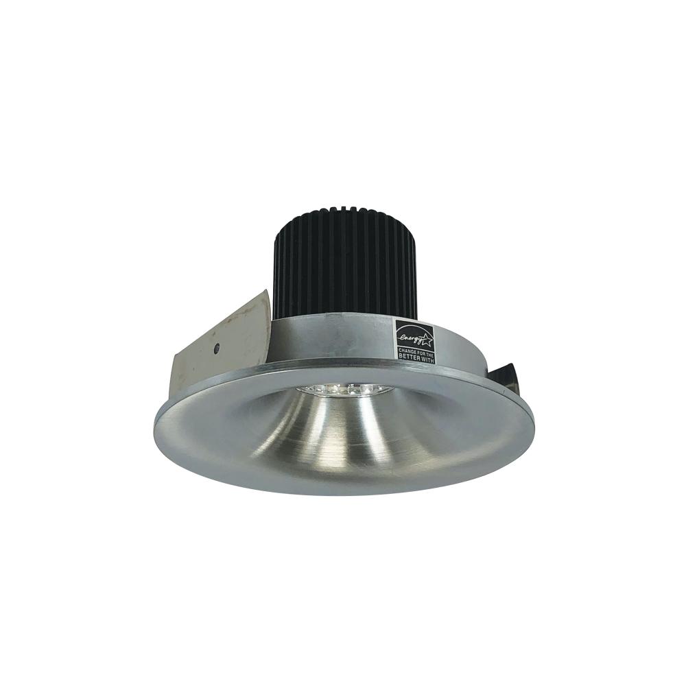 4" Iolite LED Round Bullnose, 1000lm / 14W, 2700K, Natural Metal Finish