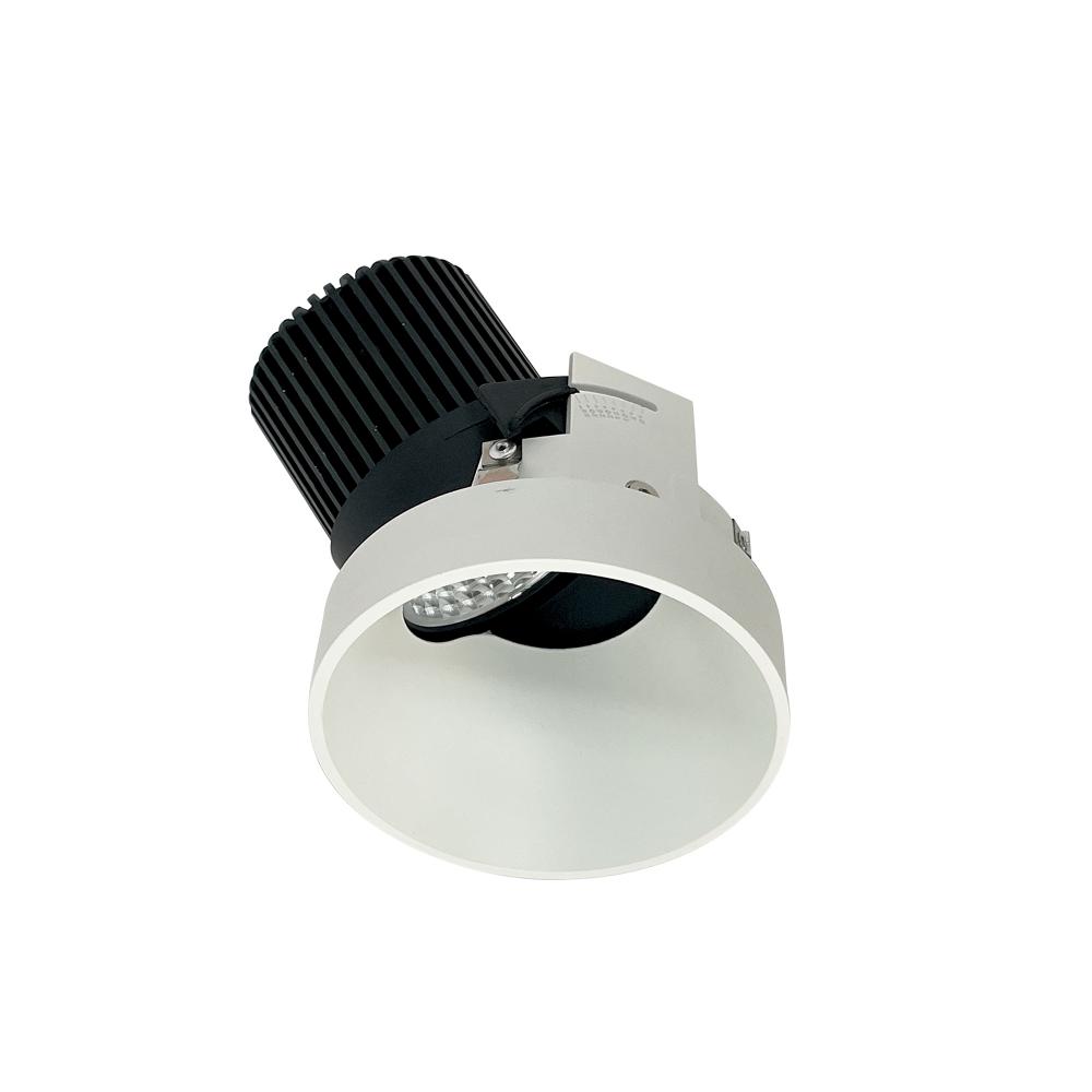 4" Iolite LED Round Trimless Adjustable Slot, 1000lm / 14W, 4000K, White Finish