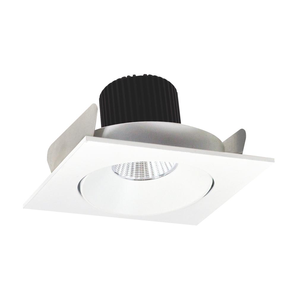 4" Iolite LED Square Adjustable Cone Reflector, 800lm / 14W, 5000K, Matte Powder White Reflector