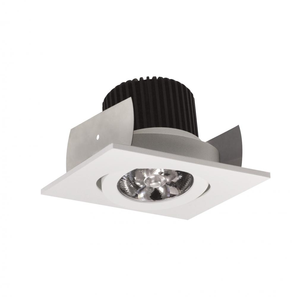 2" Iolite LED Square Adjustable Gimbal, 10-Degree Optic, 850lm / 12W, 3500K, White Finish