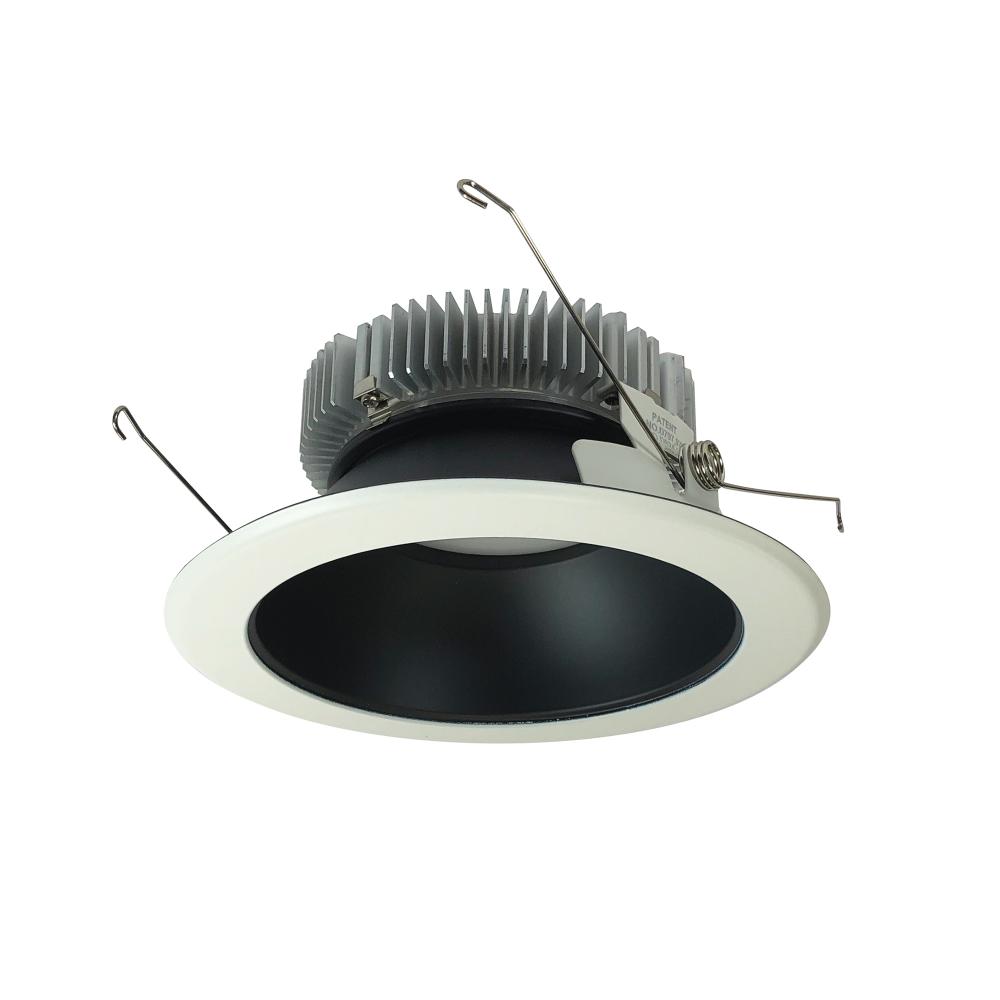 6" Cobalt Dedicated High Lumen Reflector, 2000lm, Comfort Dim, Black Reflector / White Flange