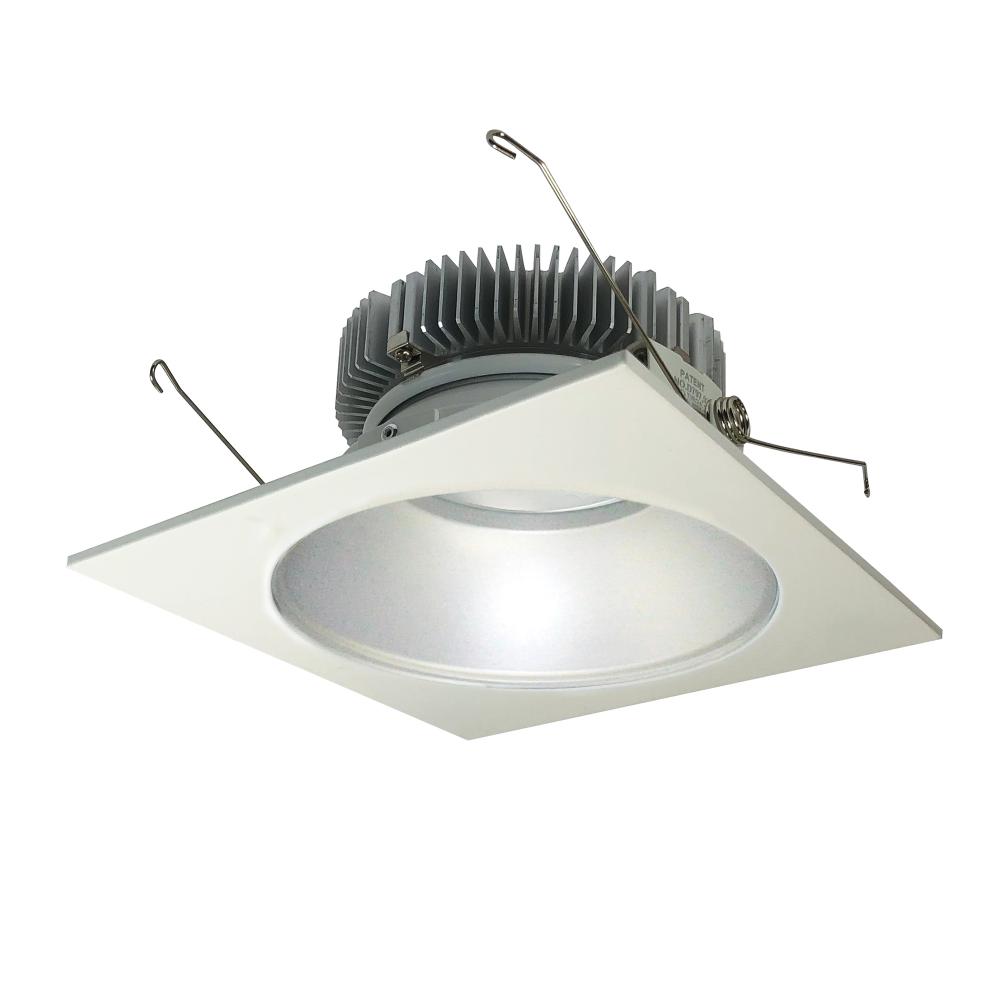 6" Cobalt Dedicated High Lumen Square/Round, 1500lm, 3000K, Haze Reflector / White Flange