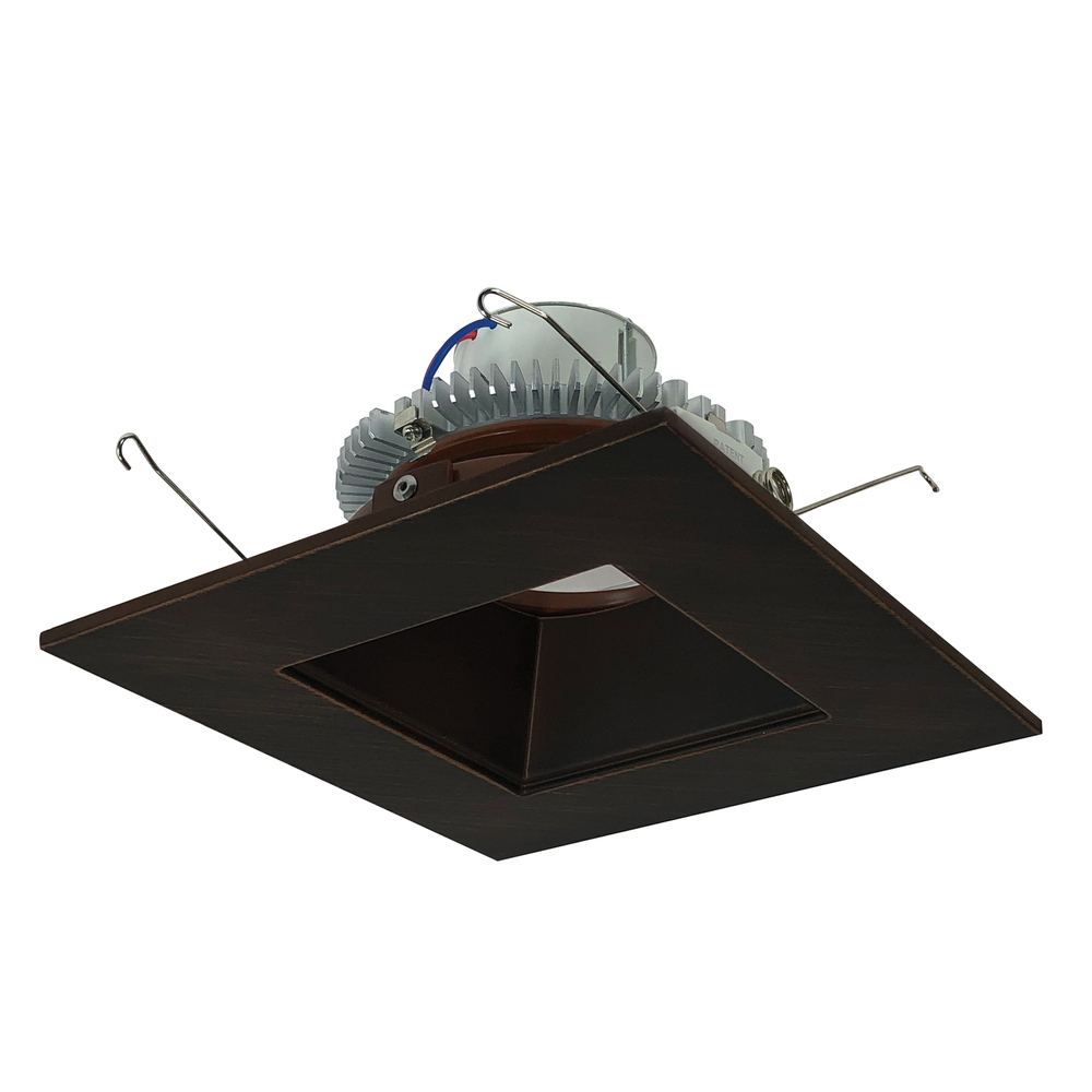 6" Cobalt Click Square Retrofit Reflector with Square Aperture, 1000lm / 12W, 2700K, Bronze