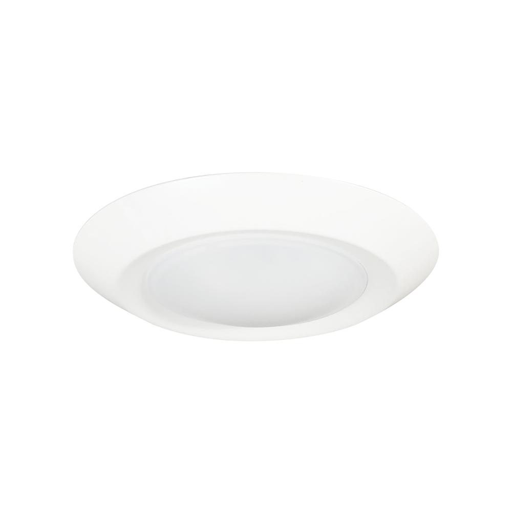 6" Regressed AC Opal LED Surface Mount, 950lm / 13W, 2700K, White finish