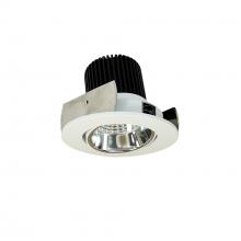 Nora NIOB-2RC40XCMPW/10 - 2" Iolite LED Round Adjustable Cone Reflector, 1000lm / 14W, 4000K, Specular Clear Reflector /