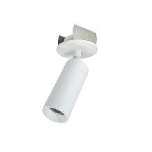 Nora NIOP-1RTC27XMPW - 1" iPOINT Monopoint Luminaire, Round Cone, 900lm, 2700K, 90+CRI, Matte Powder White