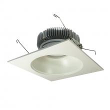 Nora NLCB2-6531540MPW - 6" Cobalt Dedicated High Lumen Square/Round, 1500lm, 4000K, Matte Powder White Reflector / Matte