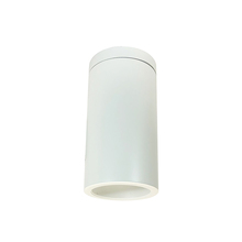 Nora NYLS3-6S1L235NP01WWW - 6" Sapphire III Surface Mount White Cylinder, Matte Powder White Reflector/Matte Powder White