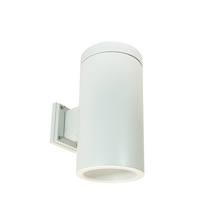 Nora NYLS3-6W1L135NP01WWW - 6" Sapphire III Wall Mount White Cylinder, Matte Powder White Reflector/Matte Powder White