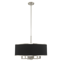 Livex Lighting 60406-91 - 7 Lt Brushed Nickel Pendant Chandelier