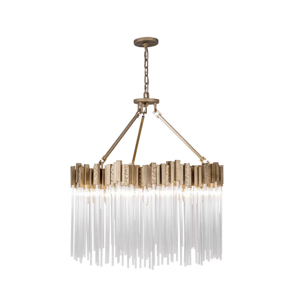 Matrix 10-Lt Pendant - Havana Gold