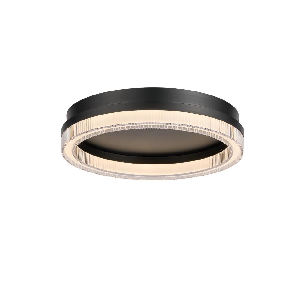 Ari Integrated LED Flush Mount, Black