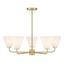 Savoy House 1-4015-5-322 - Blair 5-Light Chandelier in Warm Brass