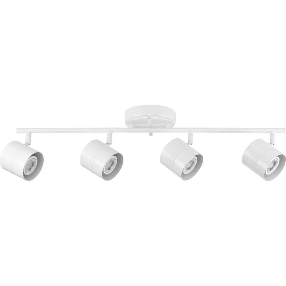 Kitson Collection Satin White Four-Head Multi-Directional Track