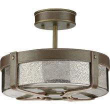 Progress P350143-161 - POINT DUMEÂ® byJeffrey Alan Marks for Progress Lighting Rockdance Collection Aged Brass  Semi-Flush