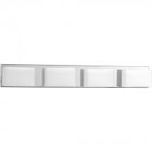 Progress P2145-1530K9 - Ace LED Collection Four-Light Polished Chrome Etched Glass Modern LED Bath Vanity Light