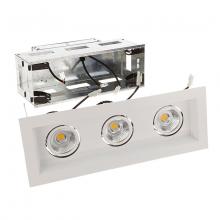 WAC US MT-3LD311R-W930-WT - Mini Multiple LED Three Light Remodel Housing with Trim and Light Engine