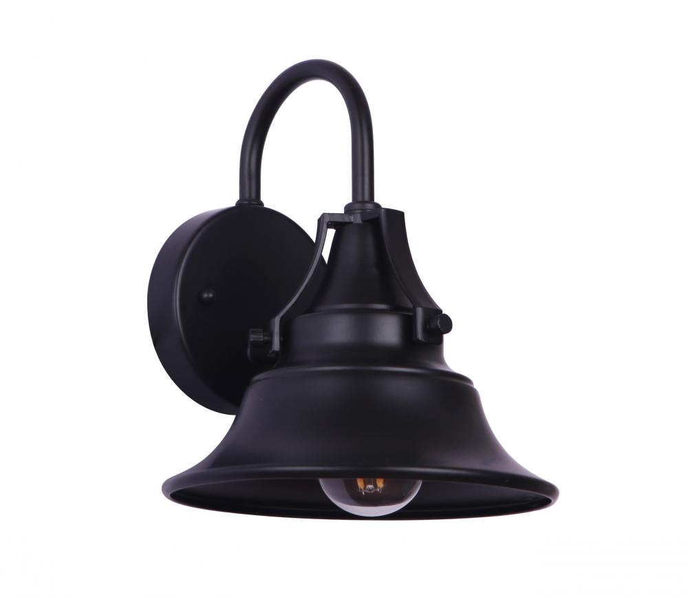 Union 1 Light Small Outdoor Wall Lantern Lantern in Midnight