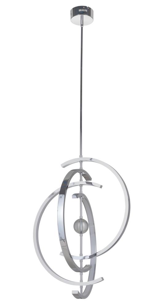 Anillo 4 Crescent LED Pendant in Chrome