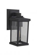 Craftmade ZA2404-TB-C - Resilience 1 Light Small Outdoor Wall Lantern in Textured Black, Clear Lens