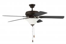 Craftmade DCF52ESP5C1W - 52" Decorator's Choice 2 Light in Espresso w/ Walnut/Espresso Blades