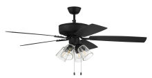 Craftmade P104ESP5-52ESPWLN - 52" Ceiling Fan w/Blades, 4 Clear Glass LED Lights