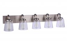 Craftmade 16340BNK5 - Elsa 5 Light Vanity in Brushed Polished Nickel