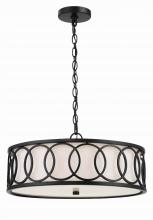 Crystorama 287-MK - Libby Langdon Graham 6 Light Matte Black Chandelier