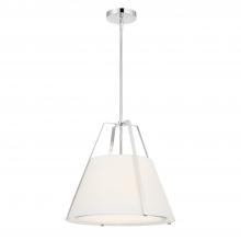 Crystorama FUL-904-PN - Fulton 3 Light Polished Nickel Pendant