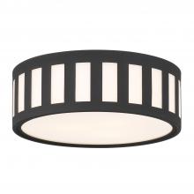 Crystorama KEN-2203-BF - Kendal 3 Light Black Forged Flush Mount