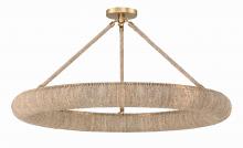 Crystorama OAK-7538-SG_CEILING - Oakley Integrated LED Soft Gold Semi Flush Mount