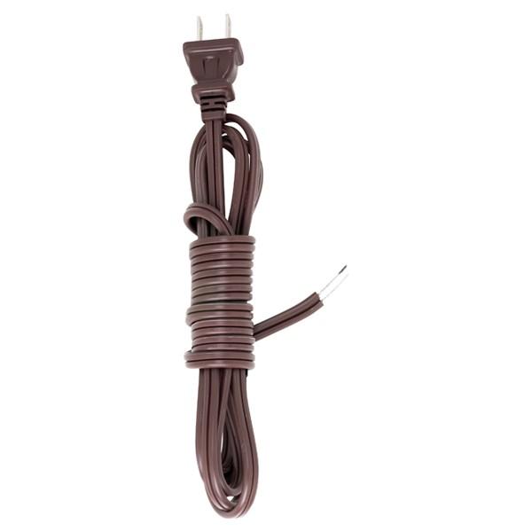 8 Ft.Full Tinned Cord Sets18/2 SPT-2-105C Cord Sets - Molded Plug - Full Tinned Tips for Push-In