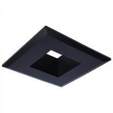 Satco Products Inc. 80/993 - Deep Baffle Trim; 5/6 Inch Square; Black Finish