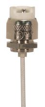 Satco Products Inc. 90/1561 - Porcelain Halogen Socket; R7S Base; 12" SF-1 200C Leads; Halogen Socket; 7/8" Length; 1000W;