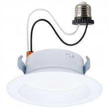 Satco Products Inc. S11647 - 10 Watt LED High Output Downlight Retrofit; 4 Inch; 27K/30K/35K/40K/50K CCT Selectable; Round; White