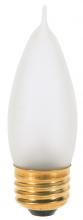 Satco Products Inc. S3767 - 25 Watt CA10 Incandescent; Frost; 1500 Average rated hours; 200 Lumens; Medium base; 120 Volt;