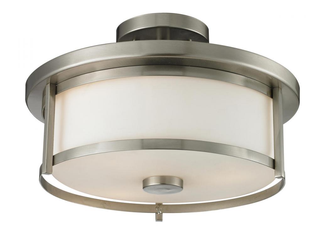 2 Light Semi Flush Mount