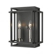 Z-Lite 454-2S-BK-BN - 2 Light Wall Sconce