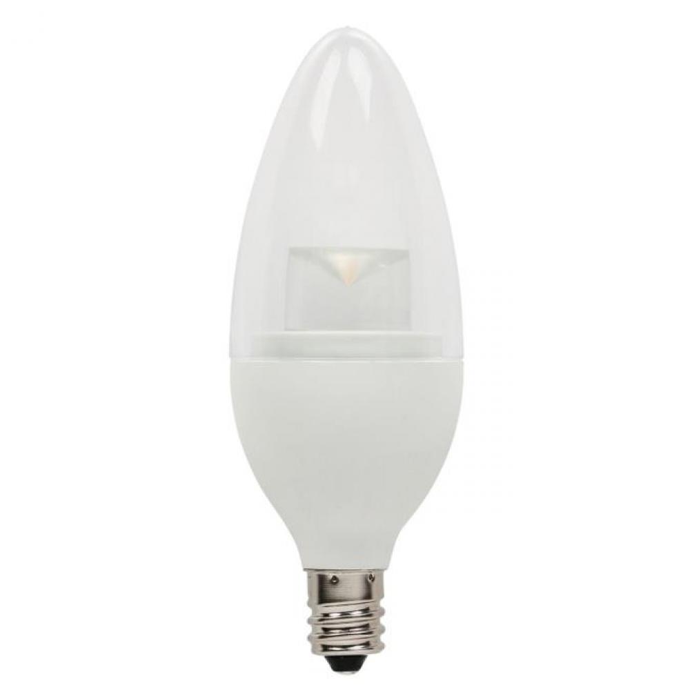 2.8W B11 LED Dimmable 3000K E12 (Candelabra) Base, 120 Volt, Hanging Box