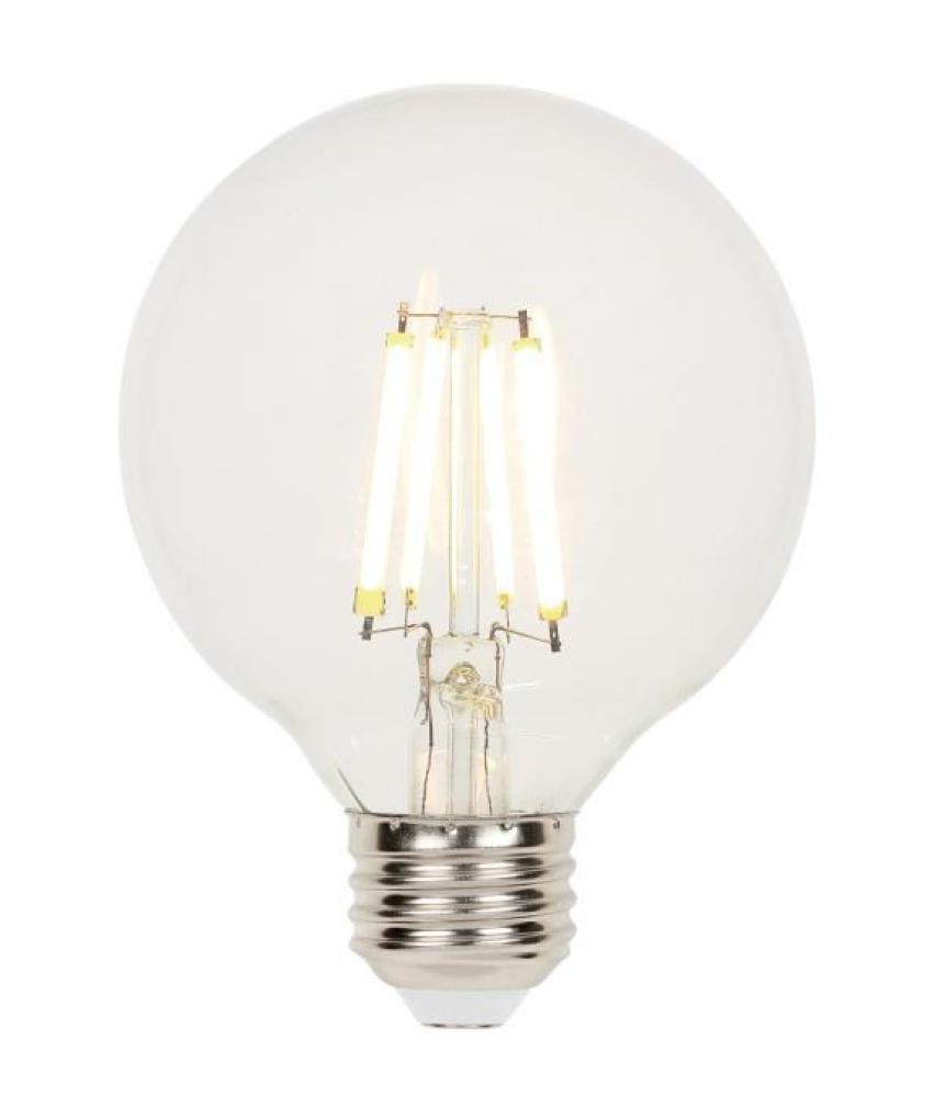 6.5W G25 Filament LED Dimmable Clear 2700K E26 (Medium) Base, 120 Volt, Box