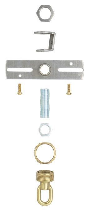 Screw Collar Loop Kit Brass Finish