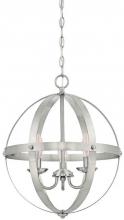 Westinghouse 6341900 - 3 Light Chandelier Brushed Nickel Finish