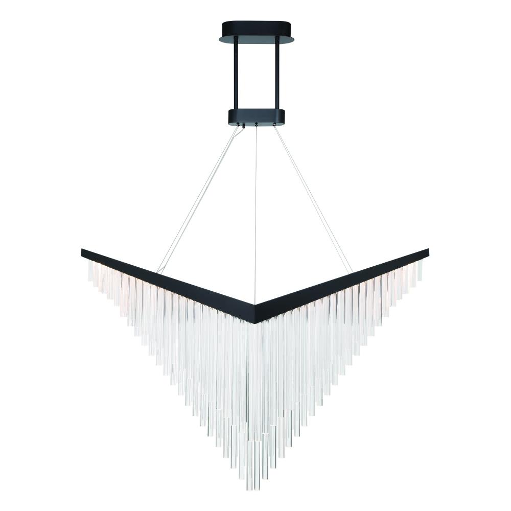 Vivien 60" LED Chandelier In Black