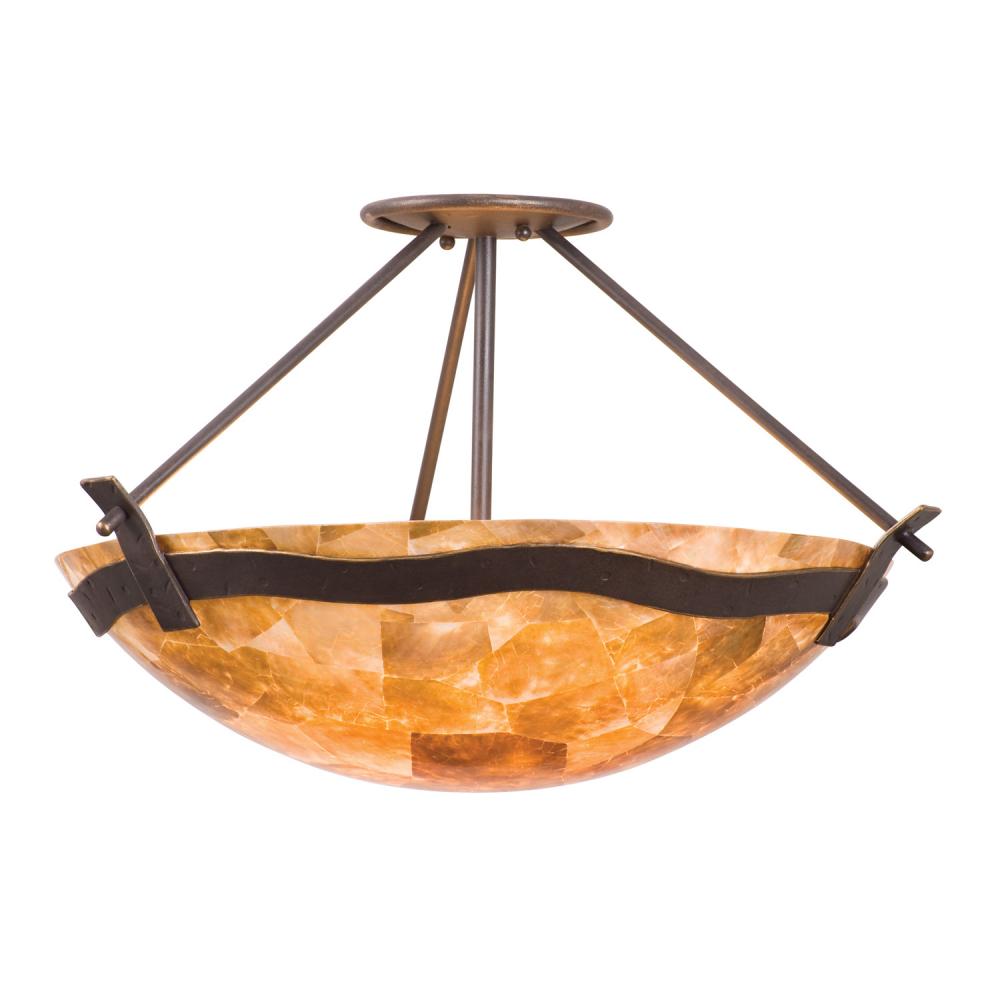 Aegean 3 Light Semi Flush