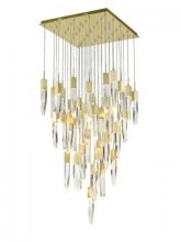 Avenue Lighting HF1903-41-AP-BB-C - The Original Aspen Collection Brushed Brass 41 Light Pendant Fixture with Clear Crystal