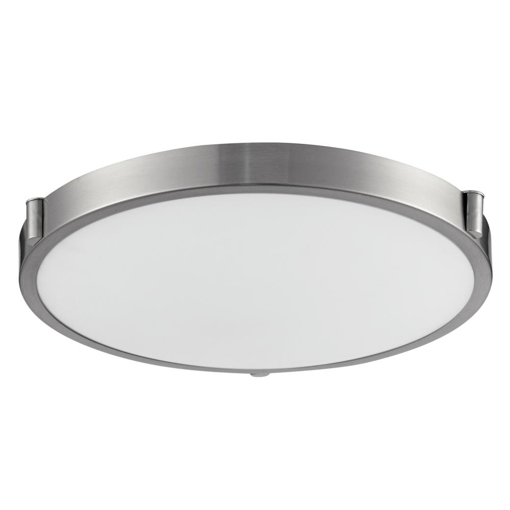 Floyd 17-in Brushed Nickel LED Flush Mount