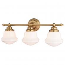 Vaxcel International W0453 - Huntley 3 Light Vanity Natural Brass