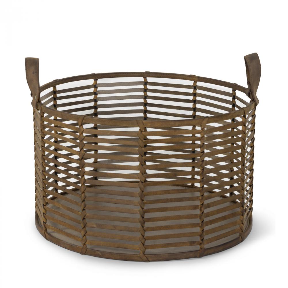 Regina Andrew Finn Leather Basket Large