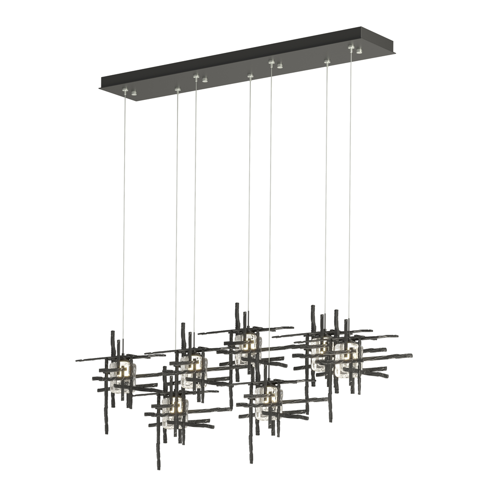 Tura 7-Light Seeded Glass Pendant